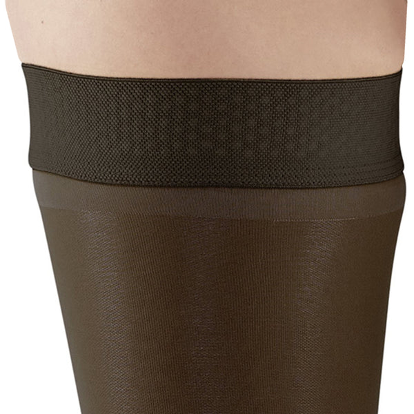 AW Style 266 Signature Sheers Open Toe Thigh Highs w/Sili Dot Band 