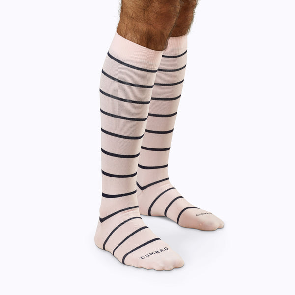 Men's Compression Socks, 1 unit, Striped-Large – Paramedic Canada : Support  sock for men
