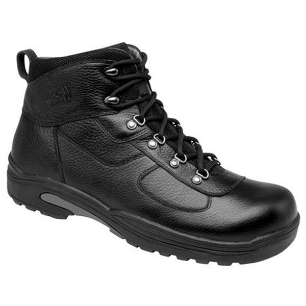 Drew Men's Therapeutic Rockford Boots - Black Tumbled Leather 