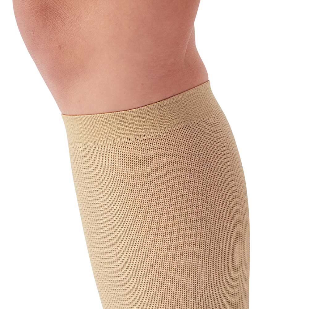 AW Style 169 Women's Cotton Travel Knee High Socks - 15-20 mmHg Top Band
