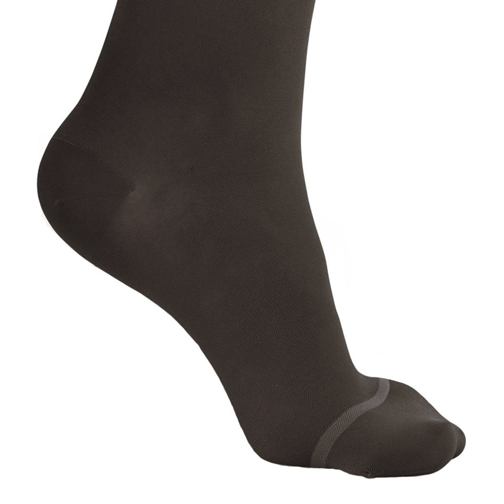 AW Style 16 Sheer Support Closed Toe Knee Highs - 20-30 mmHg Black Foot