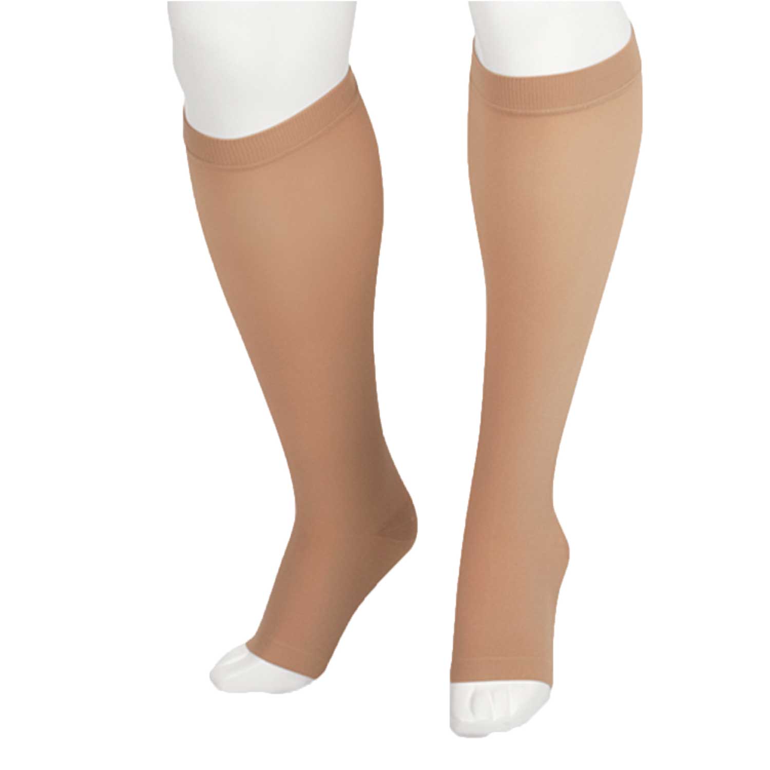 Juzo 2001 Soft Open Toe Knee Highs Beige