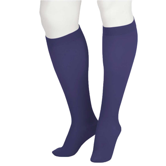 Juzo Soft 2000 Knee Highs 15-20 mmHg - Juzo Soft 2000 Closed Toe Knee Highs  Navy