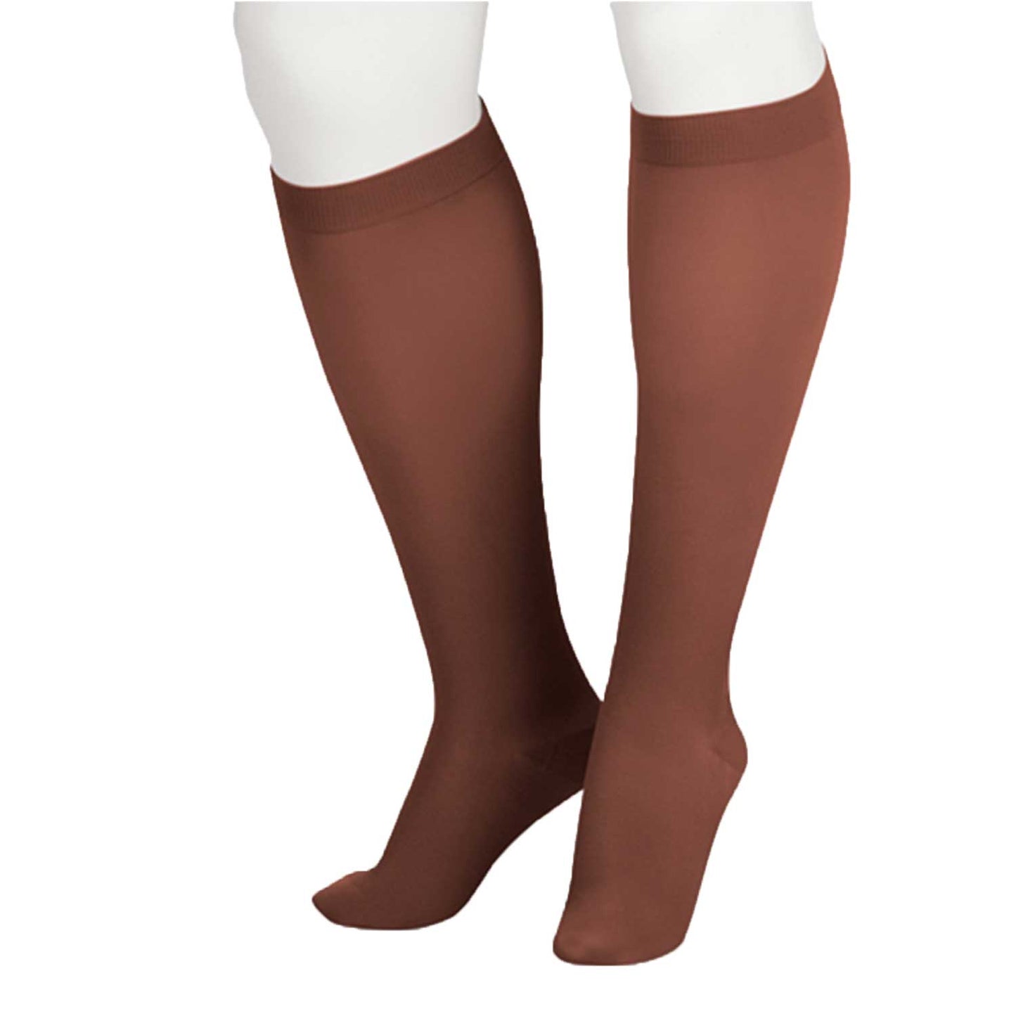 Juzo 2001 Soft Closed Toe Knee Highs Mocha