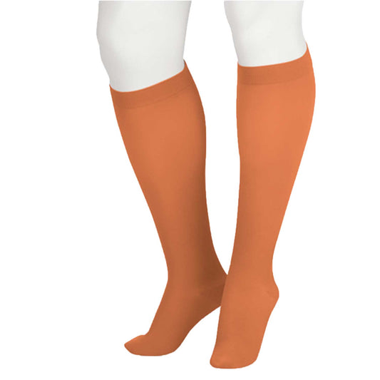 Juzo Soft 2000 Knee Highs 15-20 mmHg - Juzo Soft 2000 Closed Toe Knee Highs Cinnamon