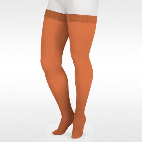 Juzo Soft 2000 Closed Toe Thigh Highs w /Silicone Band Cinnamon