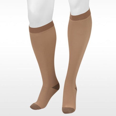 Juzo 2061 Silver Soft Knee Highs w/Silicone Band 30-40 mmHg - Juzo 2061 Silver Soft Knee Highs w/Silicone Band 30-40 mmHg