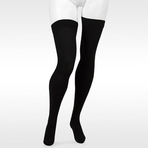 Juzo Move 3612 Thigh Highs w/Silicone Band 30-40 mmHg - Juzo Move 3612 Closed Toe Thigh Highs w/Silicone Band - 30-40 mmHg Black