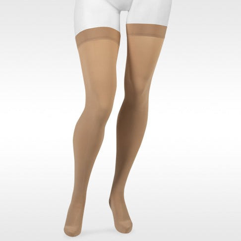 Juzo Move 3611 Thigh Highs w/Silicone Band 20-30 mmHg - Juzo Move 3611 Closed Toe Thigh Highs w/Silicone Band - 20-30 mmHg Beige