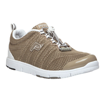 Propet Women's TravelWalker II Shoes - Taupe Mesh