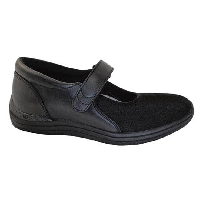 Drew Women's Magnolia Active Shoes - Black Nappa/Stretch 