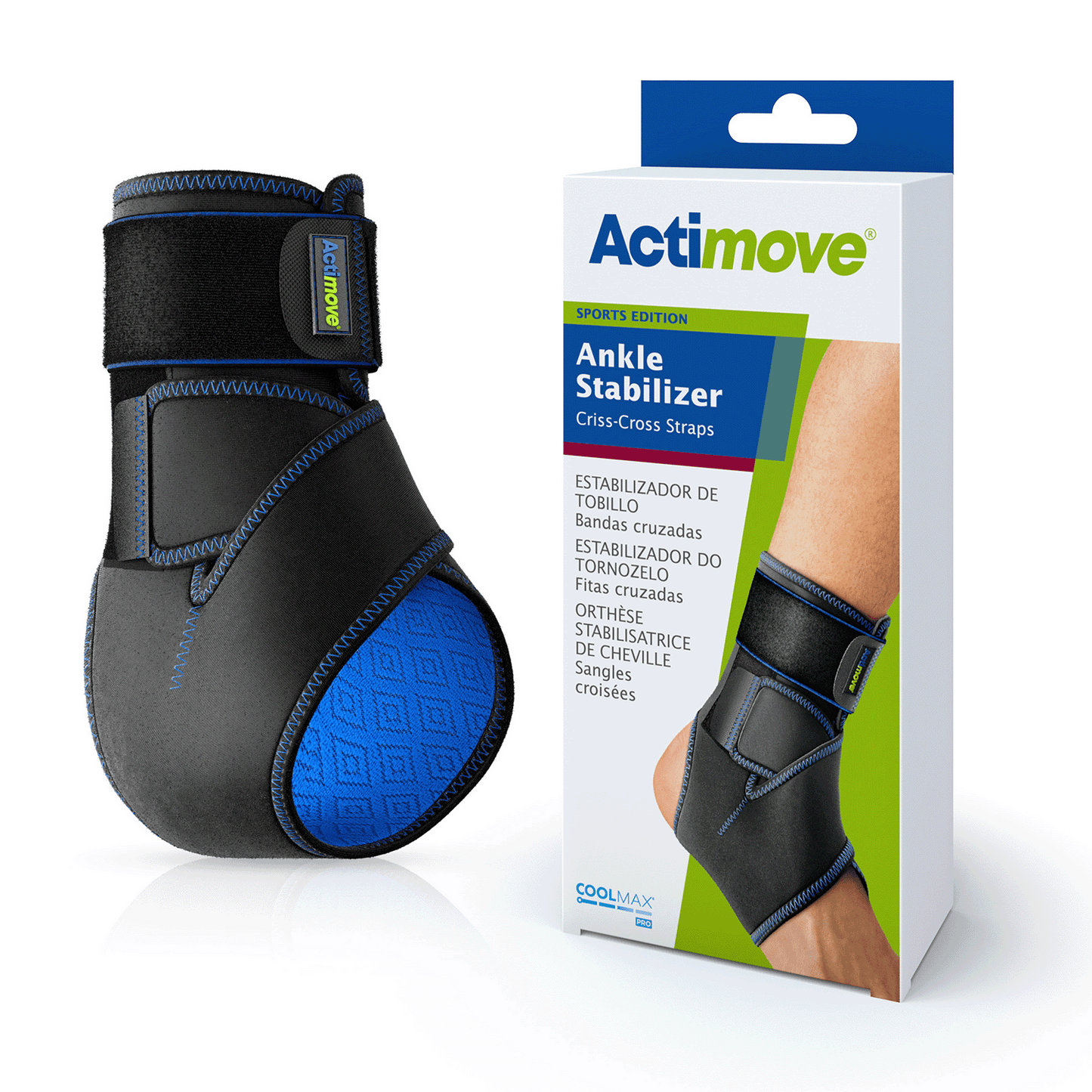 Actimove Sport Ankle Stabilizer Criss-Cross Straps Univ