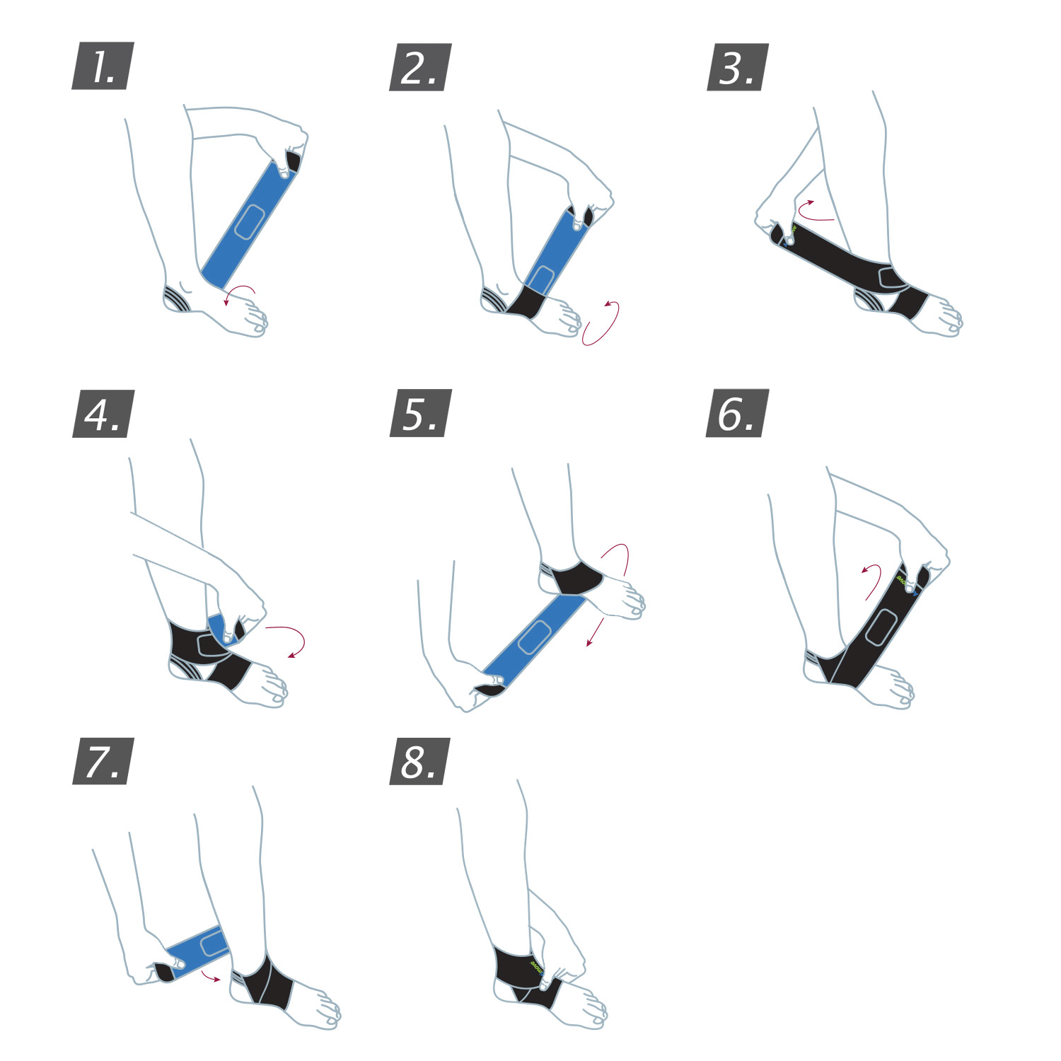 Actimove Sport Ankle Support Adjustable: Application instructions