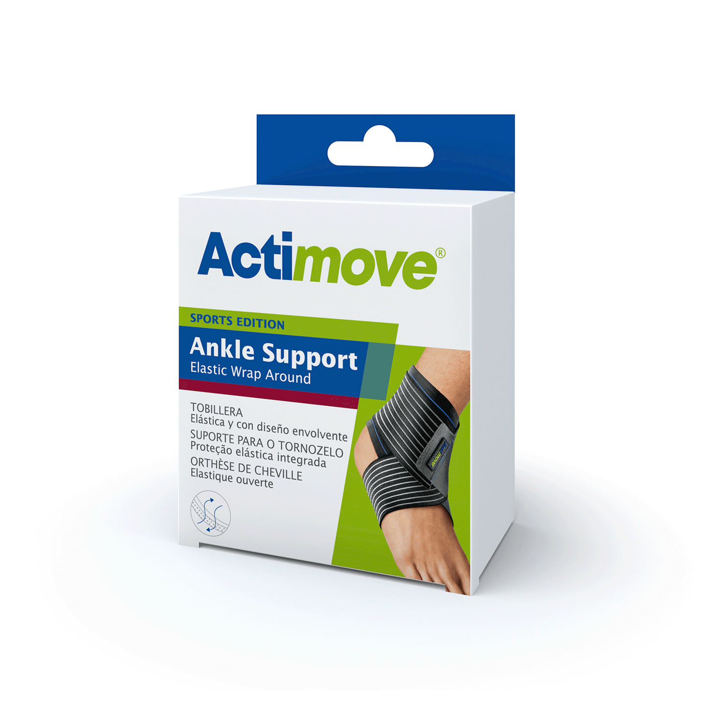 Actimove Sport Ankle Support Elastic Wrap Around: Packaging