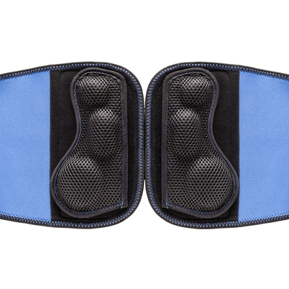 Actimove Sport Back Stabilizer Rigid Panel with Pressure Pads: Detail shot of the removable pressure pads that provide a relieving massage for lower back pain.