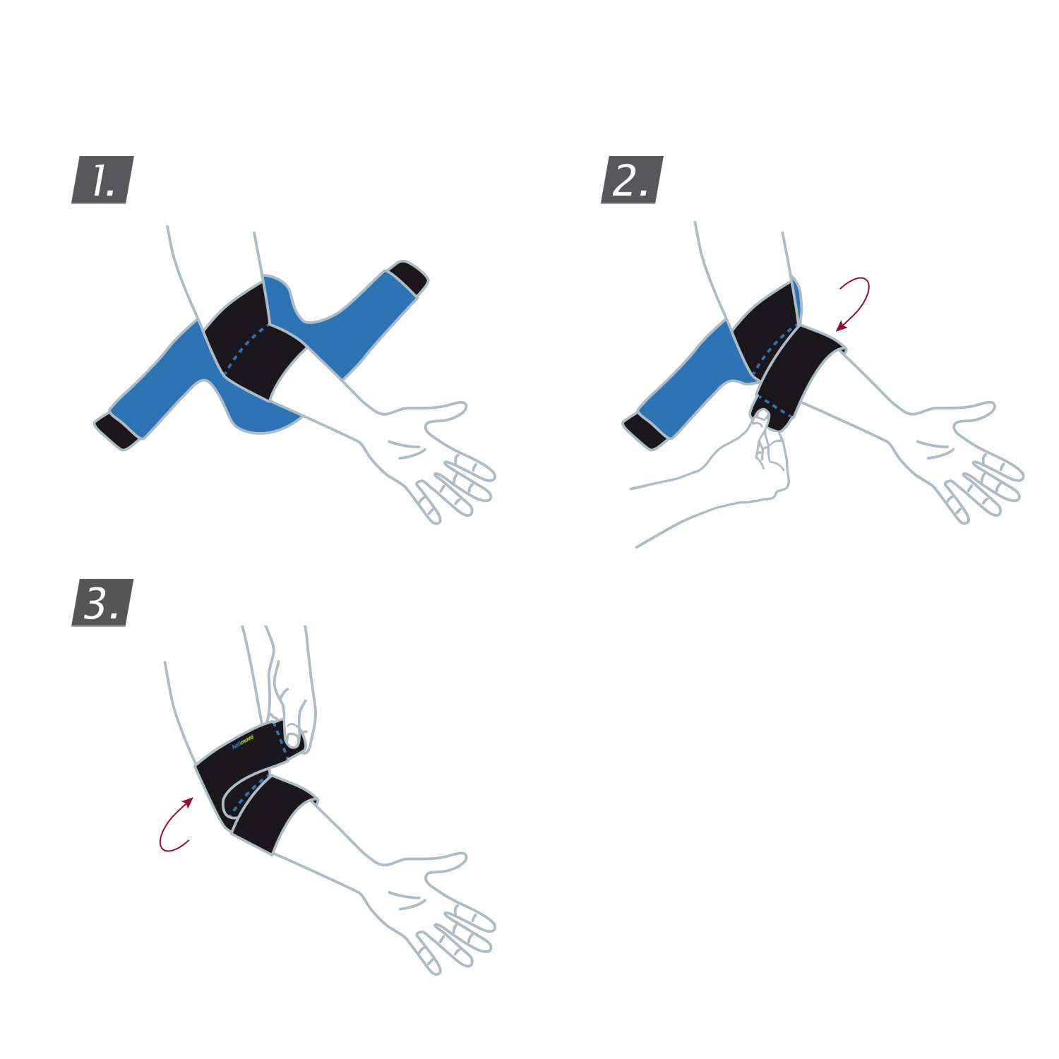 Actimove Sport Elbow Support Adjustable: Application instructions