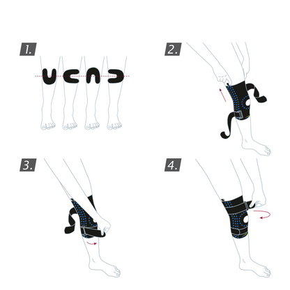 Actimove Sport Knee Stabilizer Adjustable Horseshoe & Stays: Application instructions