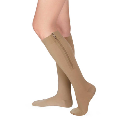 AW 232 Medical Support Knee High w/Zipper 20-30 mmHg