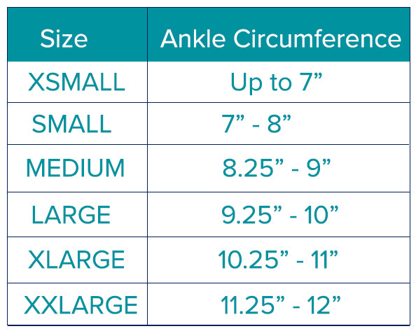 AW Figure 8 Size Chart