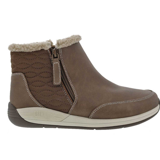 Drew Women's Tabby Booties - Drew Women's Tabby Booties Brown Side