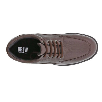 Top-down perspective of Drew Men's Walker II Casual Shoes, highlighting the pebbled texture.