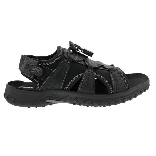 Drew Men's Waves Sandals - Side view of Drew Men's Waves Sandals with adjustable straps and a cushioned footbed.