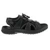 Side view of Drew Men's Waves Sandals with adjustable straps and a cushioned footbed.