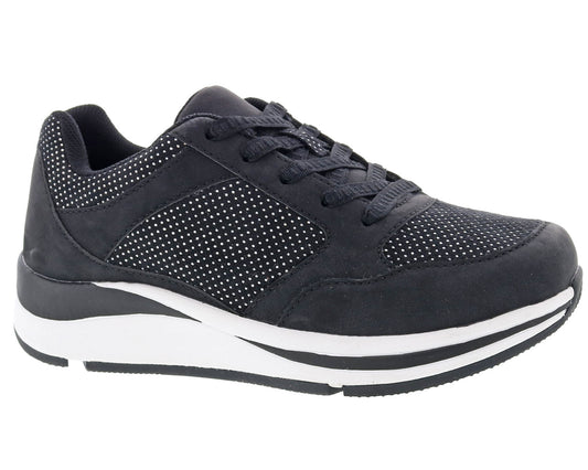 Drew Women's Chippy Casual Shoes - Drew Women's Chippy Casual Shoes Black/SIlver