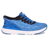 Drew Men's Explore Hands Free Shoes  Blue Mesh Side