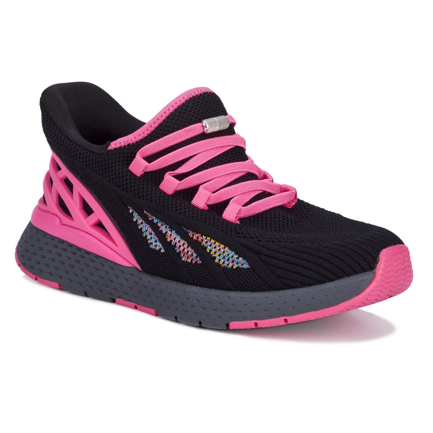 Drew Women's Halo Hands Free Shoes Black/ Pink Side