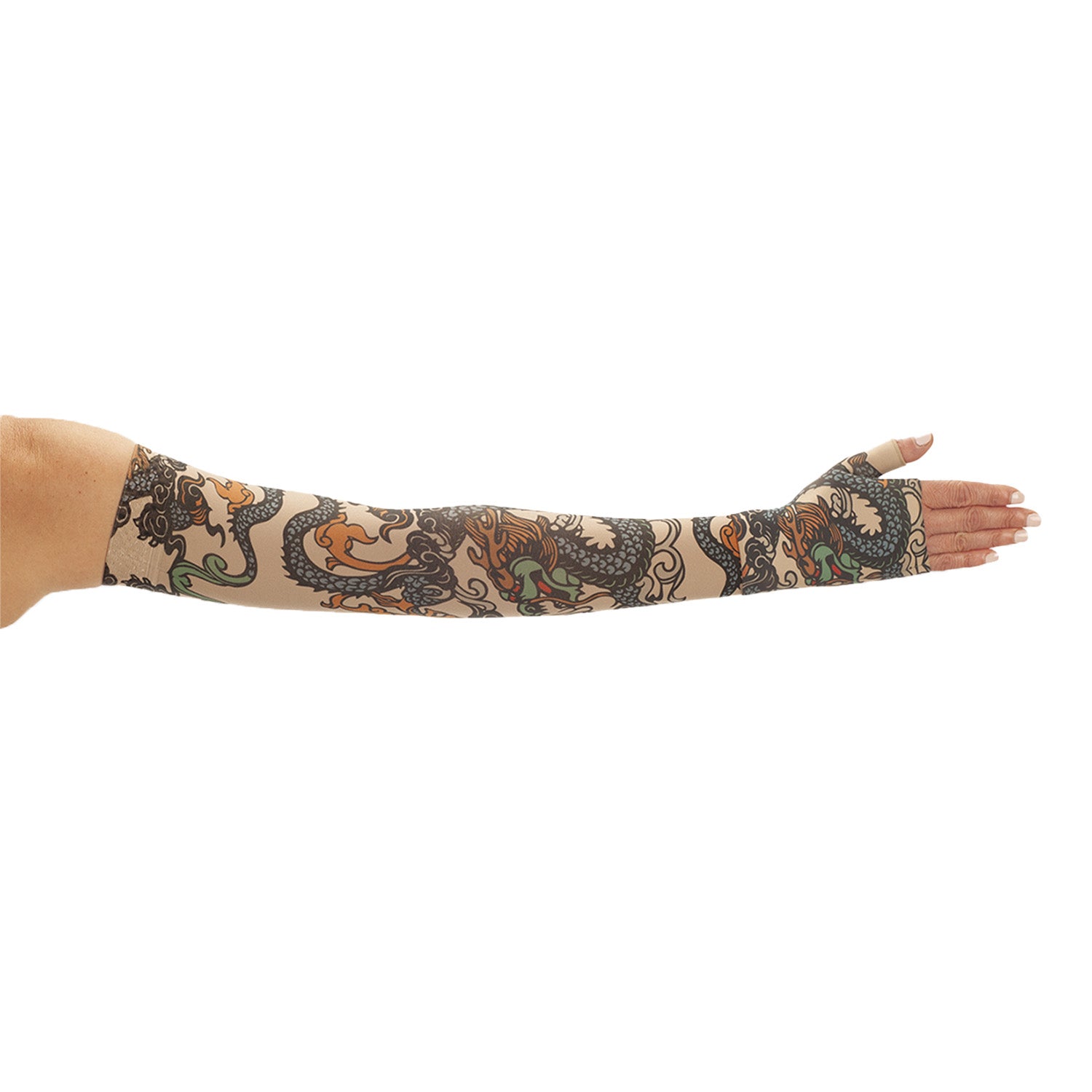 Juzo Soft 2002 Print Japanese Tattoo Armsleeves - 30-40 mmHg