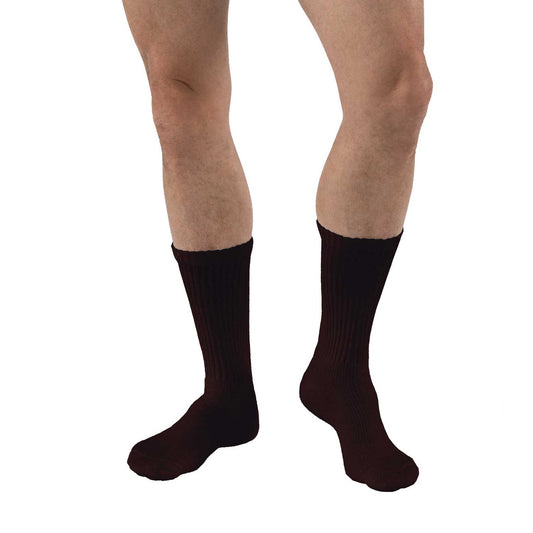 JOBST SensiFoot Diabetic Crew Compression Socks 8-15 mmHg - JOBST SensiFoot Diabetic Crew Compression Socks 8-15 mmHg Brown