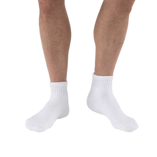 JOBST SensiFoot Diabetic Mini Crew Compression Socks 8-15 mmHg - JOBST SensiFoot Diabetic Mini Crew Compression Socks 8-15 mmHg White