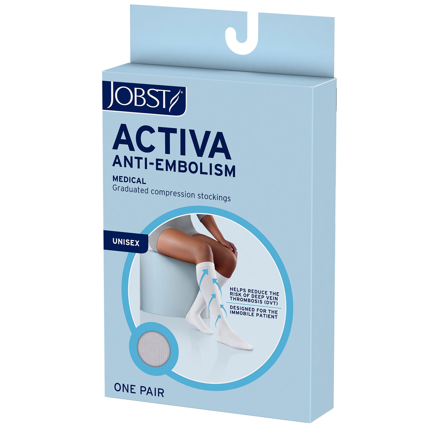 Jobst ACTIVA Anti-Embolism Open Toe Thigh Highs - 18mmHg