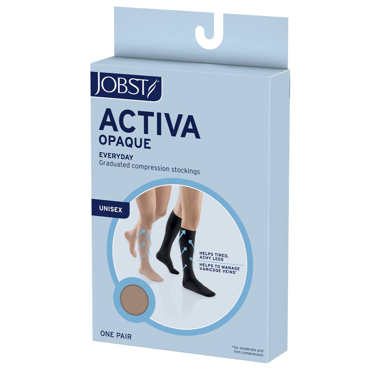 Jobst ACTIVA Opaque Compression Pantyhose - 15-20mmHg Box