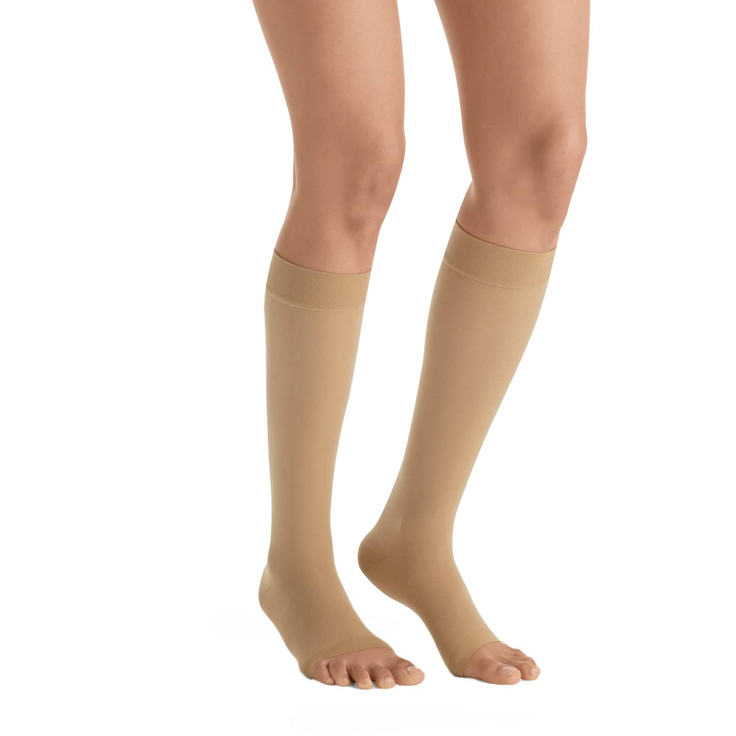 Jobst UltraSheer Open Toe Knee Highs - 20-30 mmHg Sun Bronze