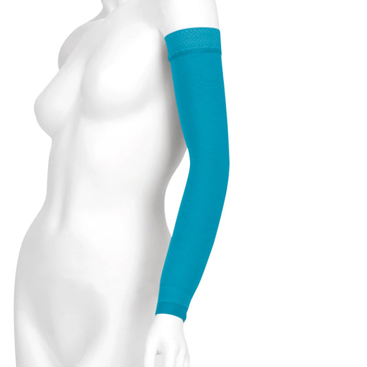 Juzo Soft 2000 Trend Colors Lymphedema Armsleeve w/Silicone Band 15-20 mmHg - Juzo Soft 2000 Trend Colors Lymphedema Armsleeve w/Silicone Band - 15-20 mmHg Blue Bayou