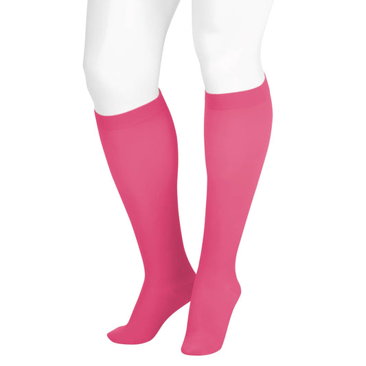 Juzo Soft 2002 Trend Colors Knee Highs 30-40 mmHg - Juzo Soft 2002 Trend Colors Closed Toe Knee Highs Every Rose