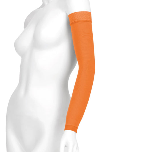 Juzo Soft 2000 Trend Colors Lymphedema Armsleeve w/Silicone Band 15-20 mmHg - Juzo Soft 2000 Trend Colors Lymphedema Armsleeve w/Silicone Band - 15-20 mmHg Orange Moon