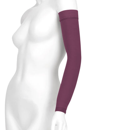 Juzo Soft 2000 Trend Colors Lymphedema Armsleeve w/Silicone Band - 15-20 mmHg Purple Rain