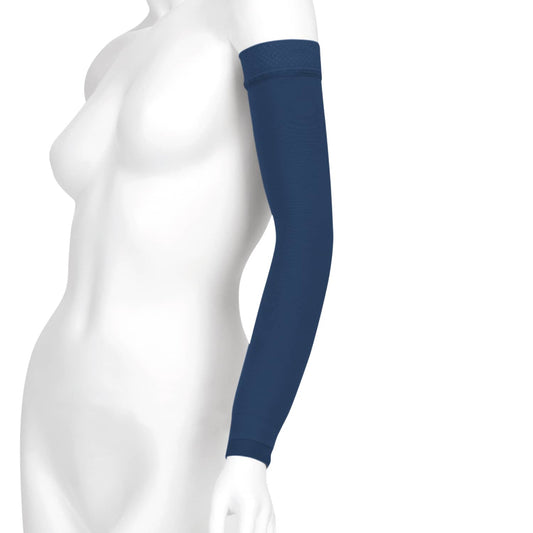 Juzo Soft 2002 Trend Colors Lymphedema Armsleeve w/Silicone Band 30-40 mmHg Max - Juzo Soft 2002 Trend Colors Lymphedema Armsleeve w/Silicone Band - 30-40 mmHg Soulful Blue