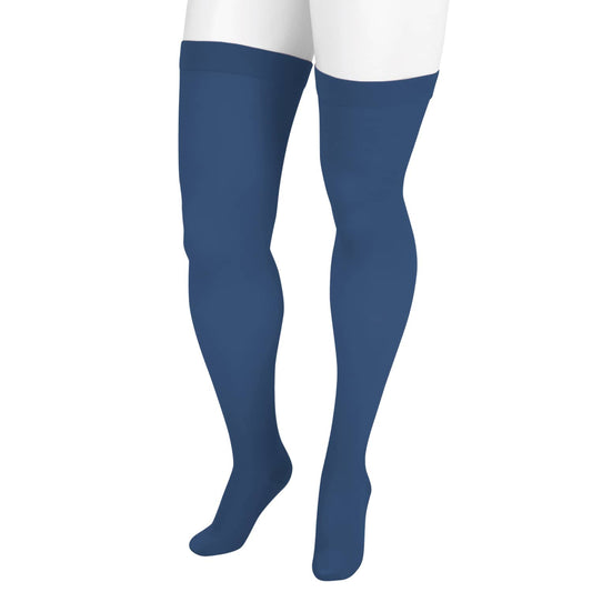 Juzo Soft 2000 Trend Colors Thigh Highs 15-20 mmHg - Juzo Soft 2000 Trend Colors Closed Toe Thigh Highs - 15-20 mmHg Soulful Blue