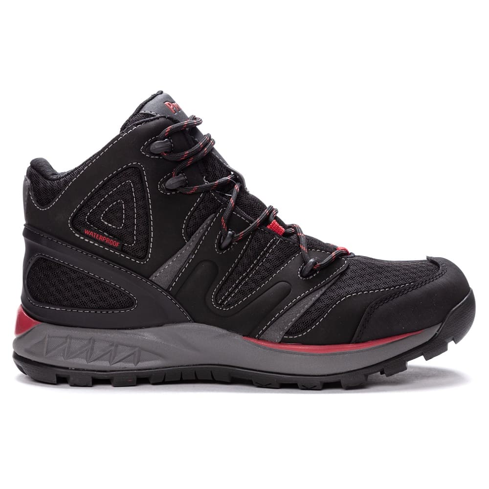 Propet Men's Veymont Outdoor Boots (Black/Red)