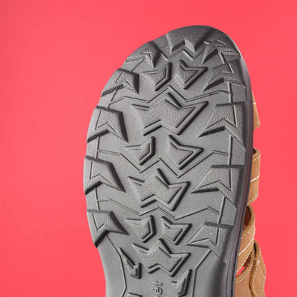 Deep tread outsole offers enhanced traction on various outdoor surfaces