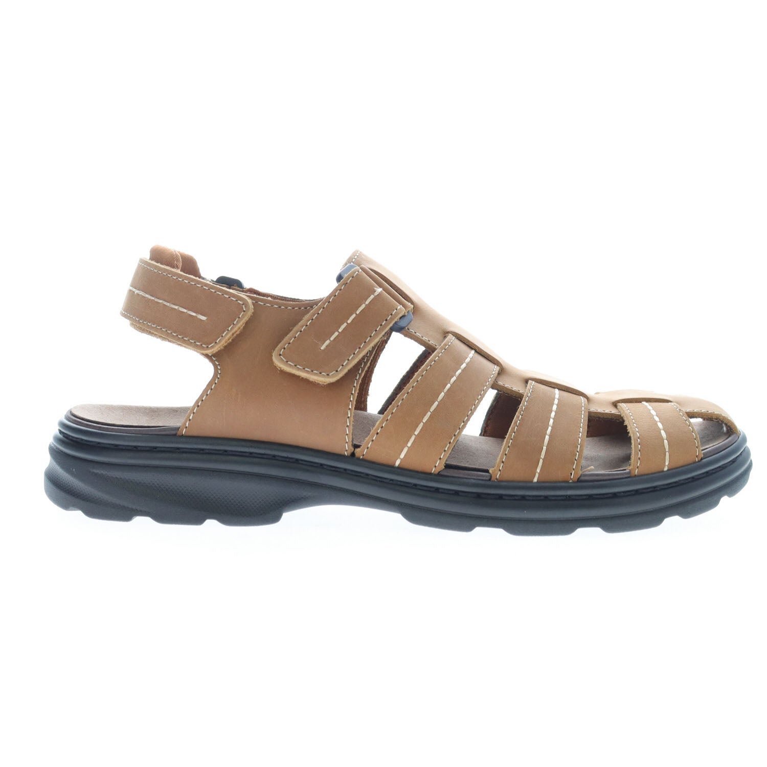 Hunter Men's Sandal in Tan, side view