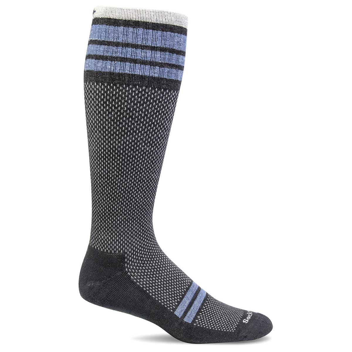 SockWell Men's Speedway Socks 20-30 - mmHg Black