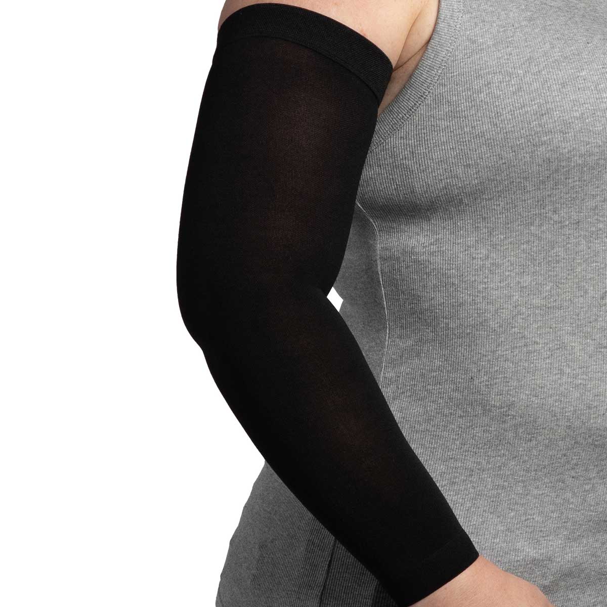 Sigvaris 571A Specialty Secure Lite Arm sleeve - 15-20 mmHg black