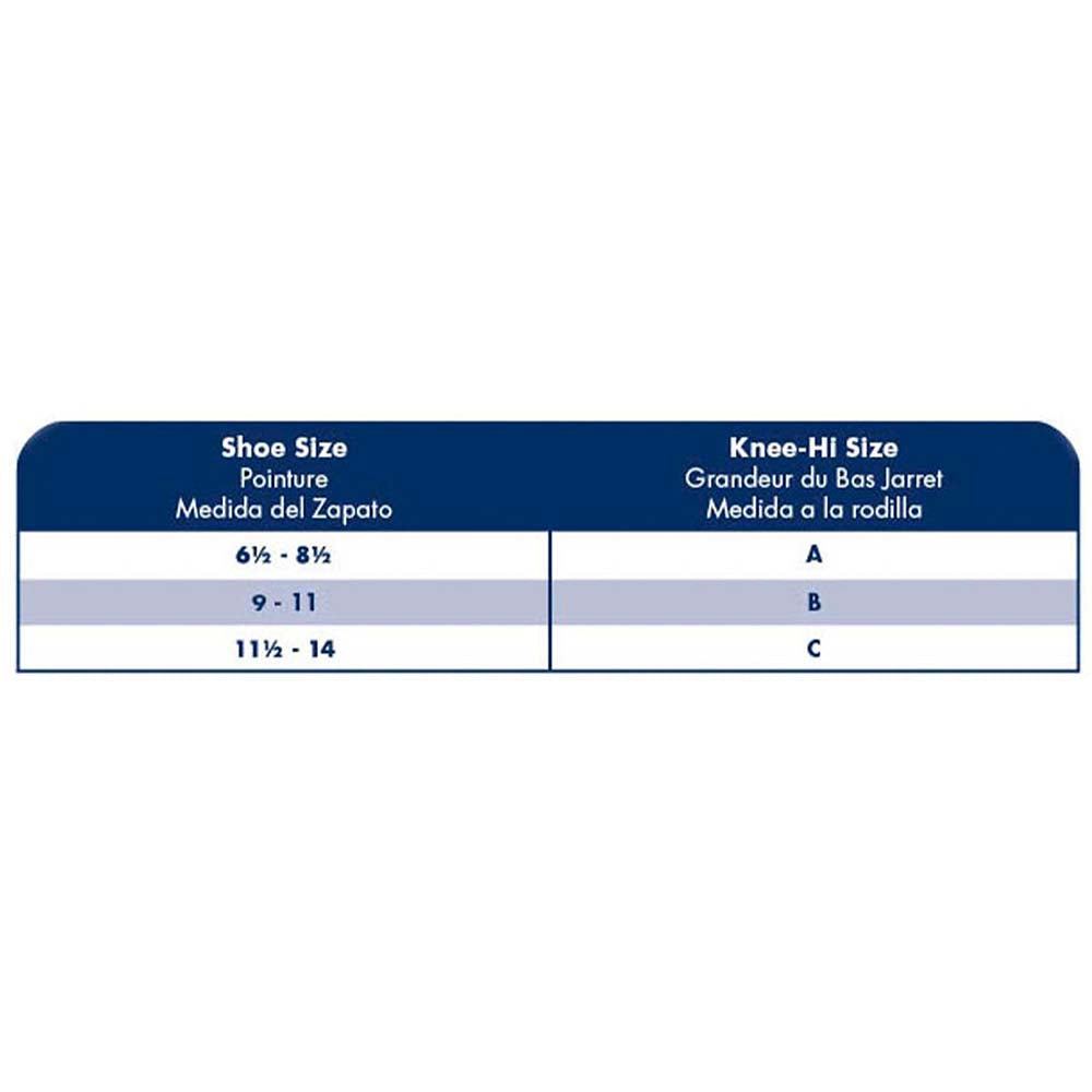 Sigvaris Men's OTC Size Chart