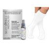 Skineez Advanced Healing Compression Sock Kit w/MD Spray 10-20 mmHg White
