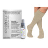 Skineez Advanced Healing Compression Sock Kit w/MD Spray 20-30 mmHg Tan
